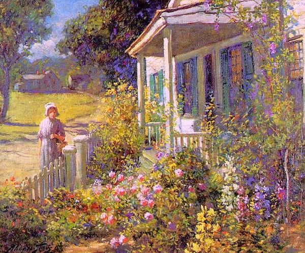 Abbott Fuller Graves Summer Garden oil painting image